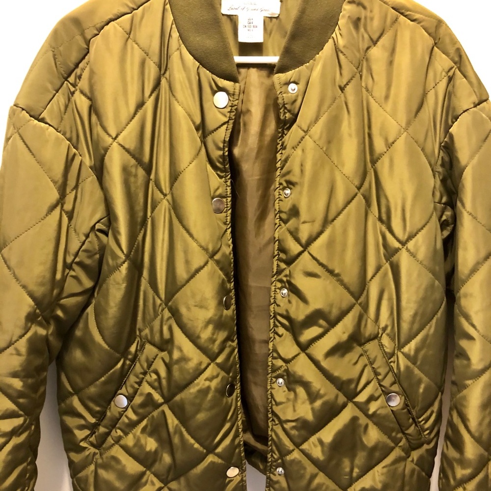 H&M Green bomber jacket (4)